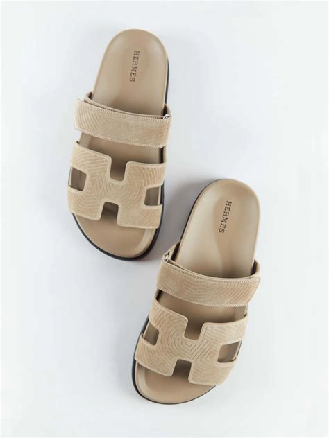 Hermès Chypre Sandals (Beige Sable) 